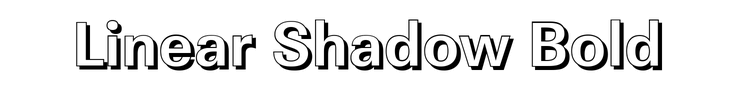 Linear Shadow Bold