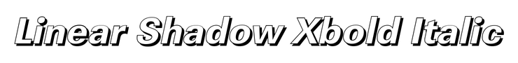 Linear Shadow Xbold Italic