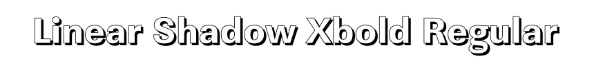 Linear Shadow Xbold Regular