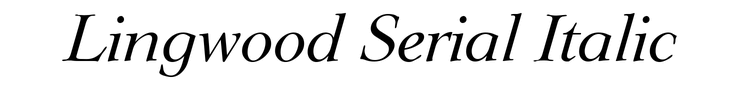 Lingwood Serial Italic