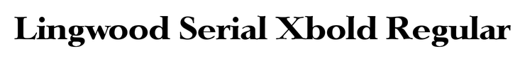 Lingwood Serial Xbold Regular