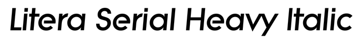 Litera Serial Heavy Italic