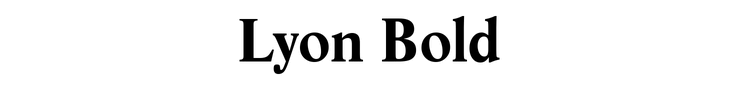 Lyon Bold