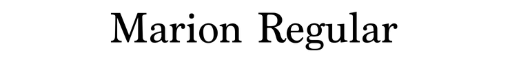 Marion Regular
