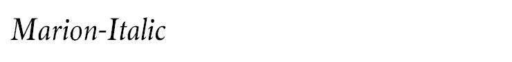 Marion-Italic