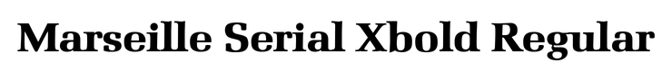 Marseille Serial Xbold Regular