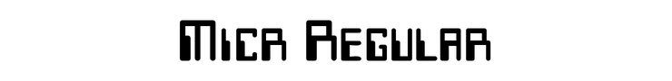 Micr Regular