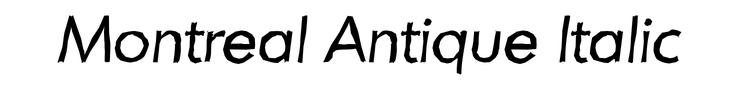 Montreal Antique Italic