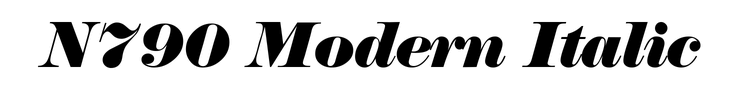 N790 Modern Italic
