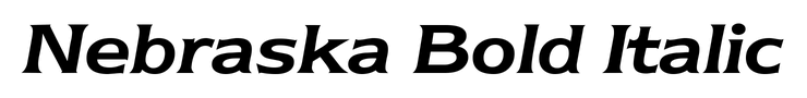 Nebraska Bold Italic