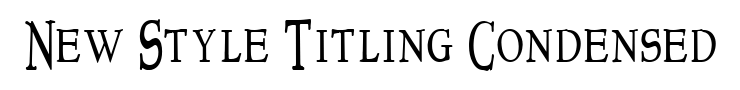New Style Titling Condensed