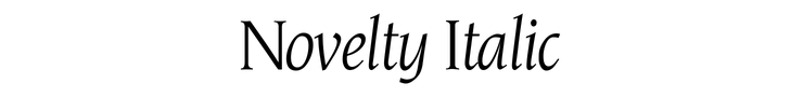 Novelty Italic