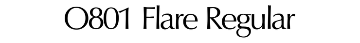 O801 Flare Regular