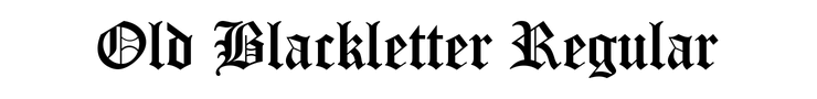 Old Blackletter Regular preview