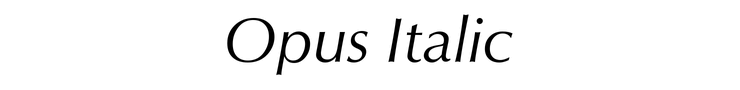Opus Italic