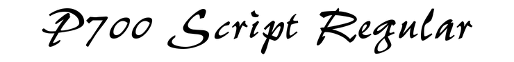 P700 Script Regular