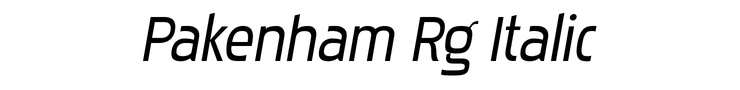 Pakenham Rg Italic