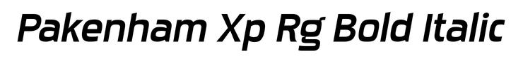 Pakenham Xp Rg Bold Italic