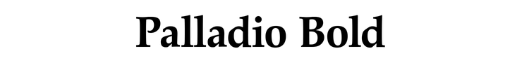 Palladio Bold