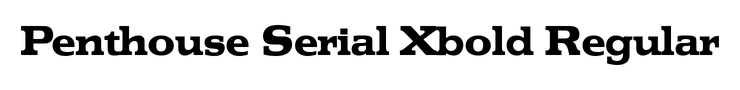 Penthouse Serial Xbold Regular