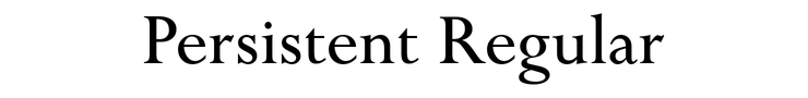 Persistent Regular