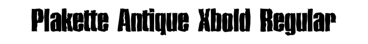 Plakette Antique Xbold Regular