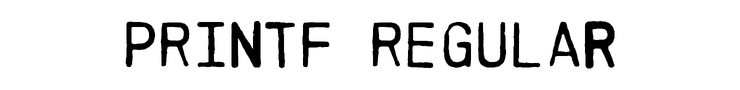 PRINTF Regular