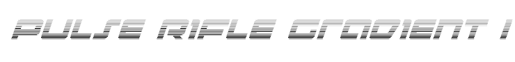 Pulse Rifle Gradient Italic
