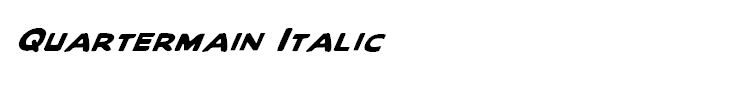 Quartermain Italic