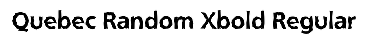 Quebec Random Xbold Regular