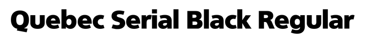 Quebec Serial Black Regular