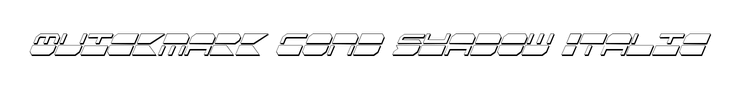 Quickmark Cond Shadow Italic