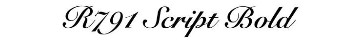 R791 Script Bold