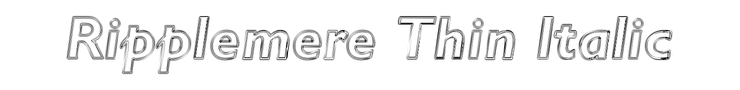 Ripplemere Thin Italic