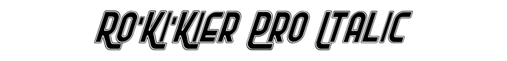 Ro'Ki'Kier Pro Italic