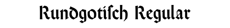 Rundgotisch Regular