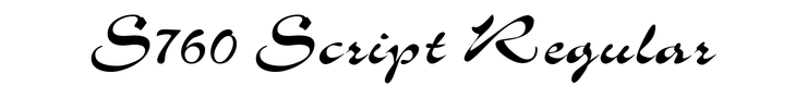 S760 Script Regular