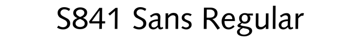 S841 Sans Regular