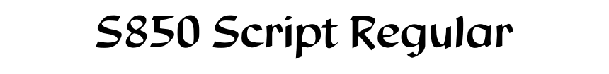 S850 Script Regular