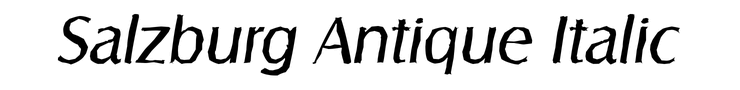 Salzburg Antique Italic