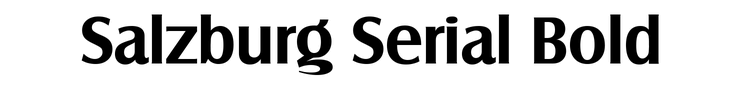 Salzburg Serial Bold