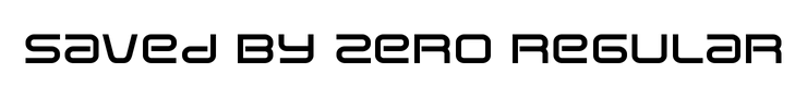 Saved By Zero Regular