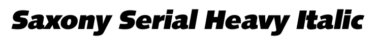 Saxony Serial Heavy Italic