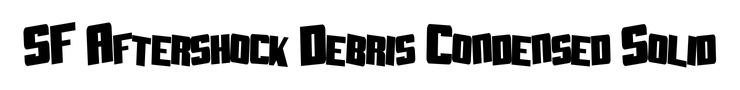 SF Aftershock Debris Condensed Solid
