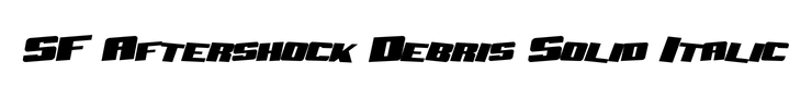 SF Aftershock Debris Solid Italic