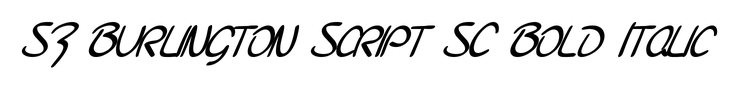 SF Burlington Script SC Bold Italic