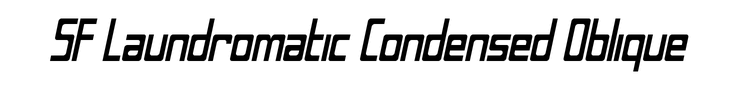 SF Laundromatic Condensed Oblique