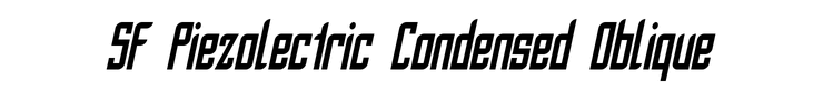 SF Piezolectric Condensed Oblique