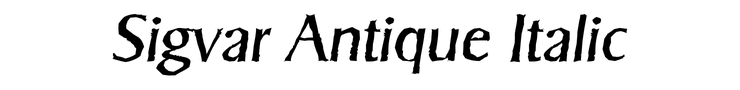 Sigvar Antique Italic