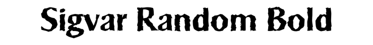 Sigvar Random Bold
